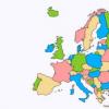 Subregions of overseas Europe UK Europe or Asia